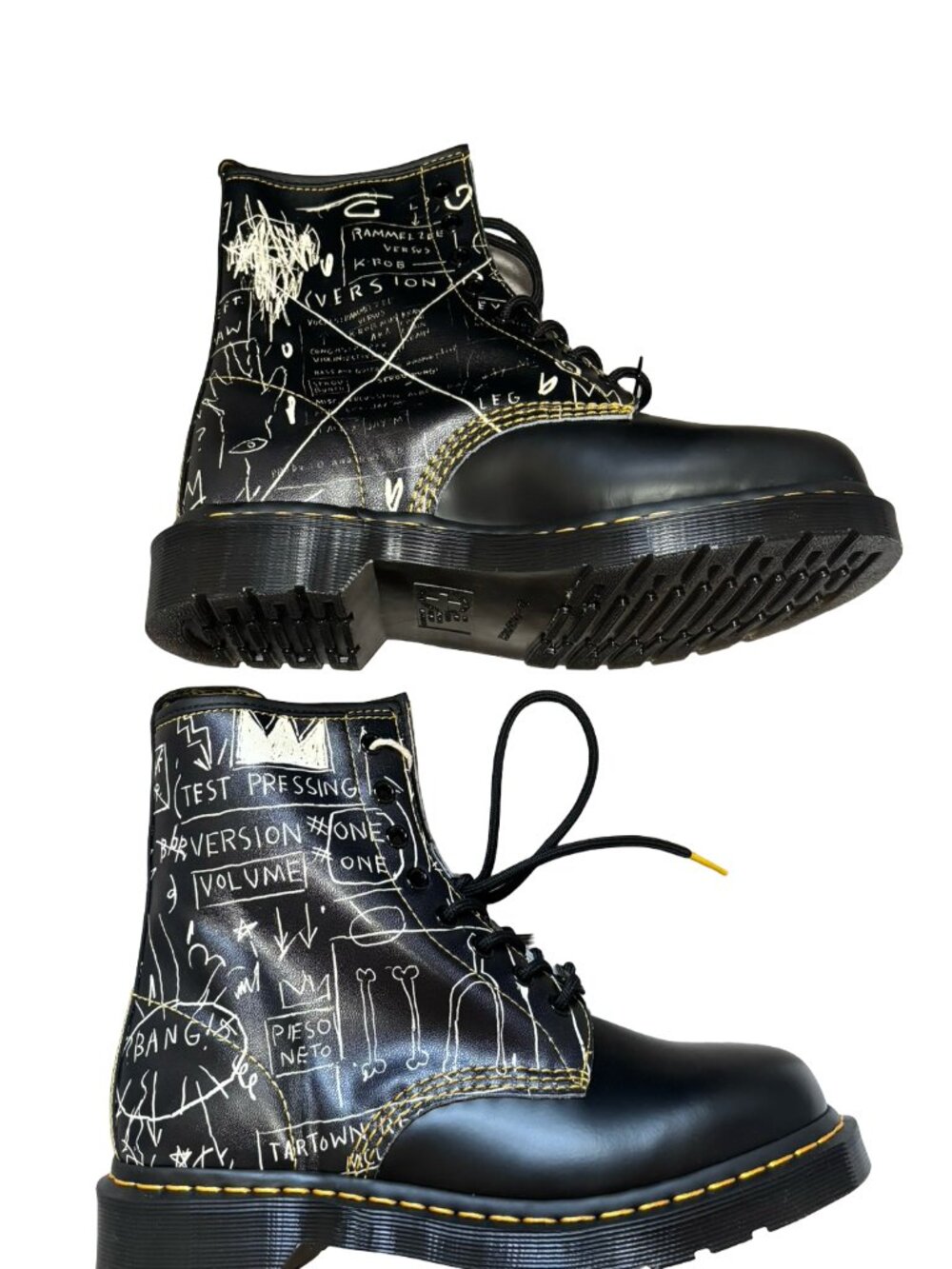 Dr. Martens x Jean-Michel Basquiat 1460 Beat Bop Leather Boots Mens 10/Womens 11 - Picture 4 of 8